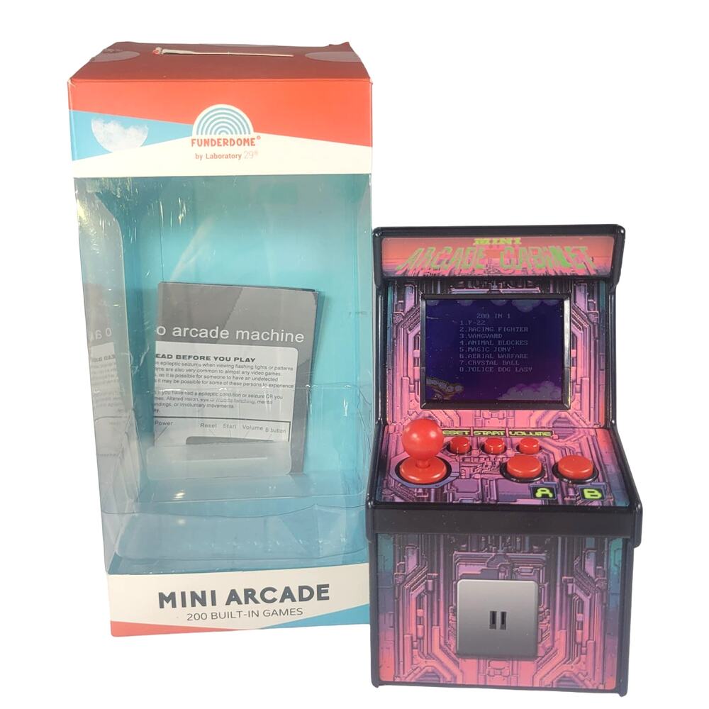 200-Game Mini Arcade Machine Funderdome Retro Classic Gaming 2011